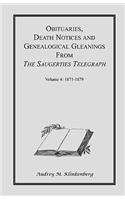 Obituaries, Death Notices & Genealogical Gleanings from the Saugerties Telegraph