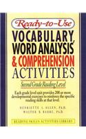 Ready-To-Use Vocabulary, Word Analysis & Comprehension Activities: Second Grade Reading Level