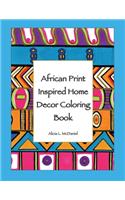 African Print Inspired Home Decor Coloring Book