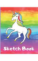 Sketch Book: (Fantasy Animals Doddle Book)