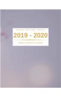 2019 - 2020 Planner Weekly And Monthly