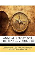 Annual Report for the Year ..., Volume 16