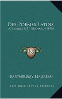 Des Poemes Latins