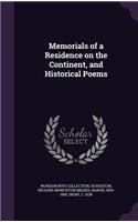 Memorials of a Residence on the Continent, and Historical Poems