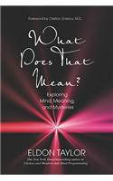 What Does That Mean?: Exploring Mind, Meaning, and Mysteries