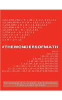 The Wonders of Math Graph Paper Notebook 1/2 inch squares 120 pages