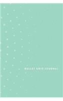 Bullet Grid Journal: Mint Bullet Pattern, 150 Dot-Grid Pages, 6"x9"