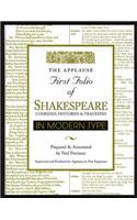 Applause First Folio of Shakespeare in Modern Type