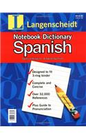 Notebook Dictionary Spanish: Dic Notebook Spanish