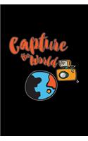 Capture the world: 6x9 Photography - lined - ruled paper - notebook - notes