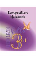3rd Grade Composition Notebook Wide Ruled