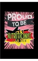 Proud to be nutritionist citizen: Notebook - Journal - Diary - 110 Lined pages - 6 x 9 in - 15.24 x 22.86 cm - Doodle Book - Funny Great Gift