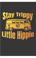 Notebook Hippie peace love stay trippy fire