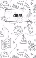 Ghana: Ruled Travel Diary Notebook or Journey Journal - Lined Trip Pocketbook for Men and Women with Lines