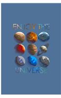 Enjoy The Universe: Wonderful Universe Perfect Gift Dot Grid Notebook/Journal (6"x9")