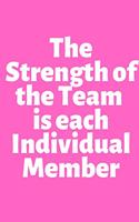 The Strength of the Team is each Individual Member