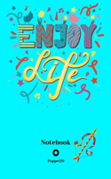 Dot Grid Notebook Sagittarius Sign Cover Color Aqua 160 pages 6x9-Inches
