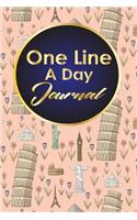 One Line A Day Journal: (One Line a Day Journal Book)