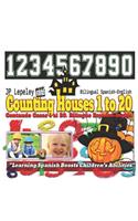 Counting Houses 1 to 20. Bilingual Spanish-English