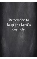 Religious Journal Modern Wording 3rd Commandment Chalkboard Style: (notebook, Diary, Blank Book)