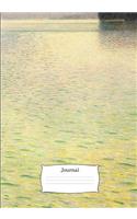 Journal: 7x10 Inch Gustav Klimt Fine Art Painting Print - Insel Im Attersee