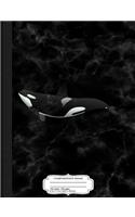 Killer Whale Composition Notebook: College Ruled 93/4 X 71/2 100 Sheets 200 Pages for Writing