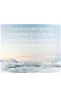 Condolence book for funeral, landscape (Hardcover)