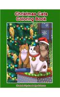 Christmas Cats Coloring Book