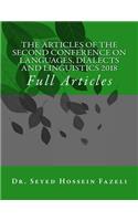 Articles of the Conference on Languages, Dialects and Linguistics 2018