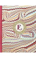 Bullet Journal - E Monogram: 8.5"x 11" Dot Grid 150 pages Paperback(Dot Grid Bullet Journal - Bujo for Beginners)