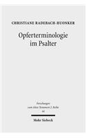 Opferterminologie Im Psalter