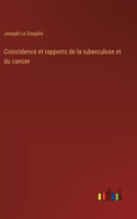 Coincidence et rapports de la tuberculose et du cancer