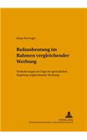 Rufausbeutung Im Rahmen Vergleichender Werbung