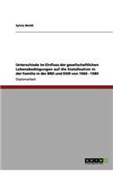 Unterschiede im Einfluss der gesellschaftlichen Lebensbedingungen auf die Sozialisation in der Familie in der BRD und DDR von 1960 - 1989