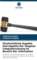 Strafrechtliche Aspekte Und Aspekte Der Illegalen Computernutzung Im Bereich Der Information