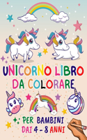 Unicorno Libro da Colorare per Bambini dai 4-8 Anni