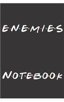 Enemies Notebook: Printed in America Notebook / Journal / Planner - Quote, Gratitude Accessories & Gift Idea - 6 x 9 - Thick Blank Lined writing paper - notes, ruled 