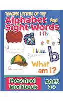 Trace Letters Of The Alphabet and Sight Words - Preschool Workbook