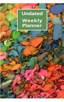 Undated Weekly Planner