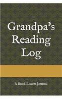 Grandpa's Reading Log: A Book Lovers Journal