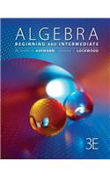 Student Workbook for Aufmann/Lockwood's Algebra: Beginning and Intermediate, 3rd