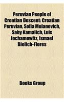 Peruvian People of Croatian Descent