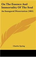 On the Essence and Immortality of the Soul: An Inaugural Dissertation (1865)