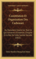 Constitution Et Organisation Des Carbonari