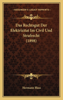 Rechtsgut Der Elektrizitat Im Civil Und Strafrecht (1898)
