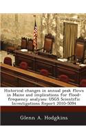 Historical Changes in Annual Peak Flows in Maine and Implications for Flood-Frequency Analyses
