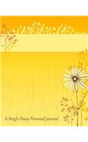 A Single Daisy Personal Journal