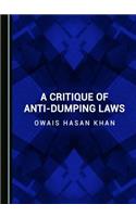 Critique of Anti-Dumping Laws