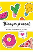 Prayer Journal Writing Down a Letter to God