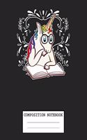 Composition Notebook: Unicorn Soft Glossy Cover Magical Rainbow Unicorns Kids Wide Ruled Blank Lined Journal Paper 7.5 x 9.25 Inches 110 Pages